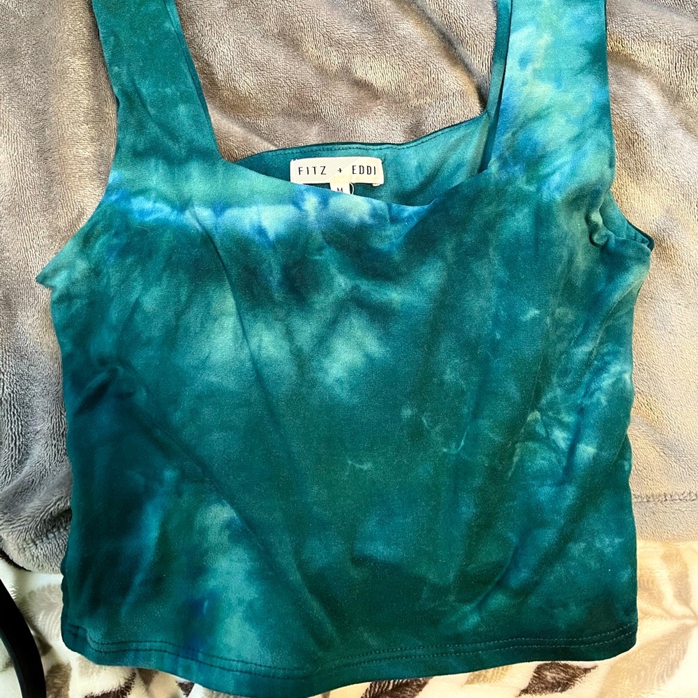 Fitz+eddie tie dye crop top tank top